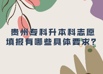 哪些人适合贵州省专科升本科?